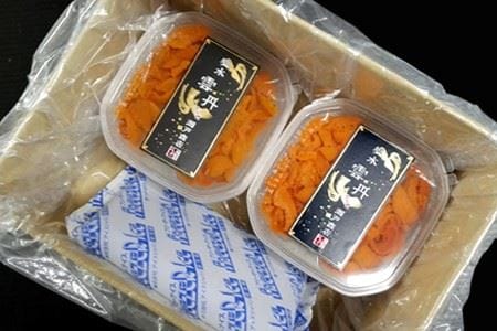 無添加むきたてエゾバフンウニ塩水パック(赤系)60～70g×4P B-11062