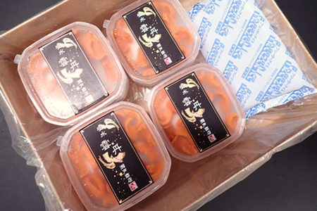 無添加むきたてエゾバフンウニ塩水パック(赤系)40～50g×10P D-11029