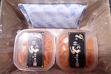 無添加むきたてエゾバフンウニ塩水パック(赤系)40～50g×6P F-14008