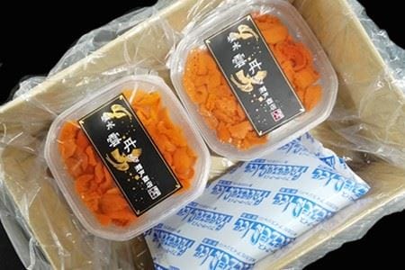 根室海鮮市場[直送]無添加むきたてエゾバフンウニ塩水パック(赤系)60～70g×4P B-28062
