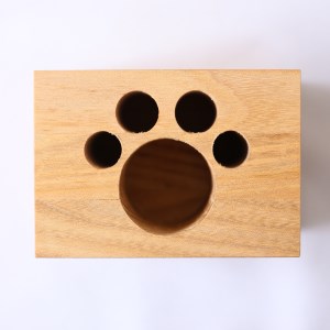 SA0927　《3種の木材から選べる》木製ペン立て 2種セット （タモ）