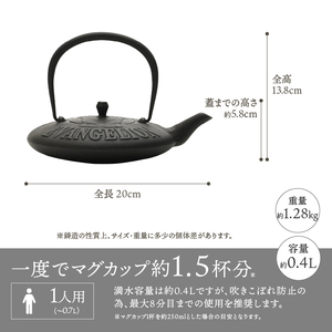 南部鉄器 鉄瓶EVANGELION 0.4L 伝統工芸品 エヴァンゲリオン グッズ 初号機 EVA [Y0091]
