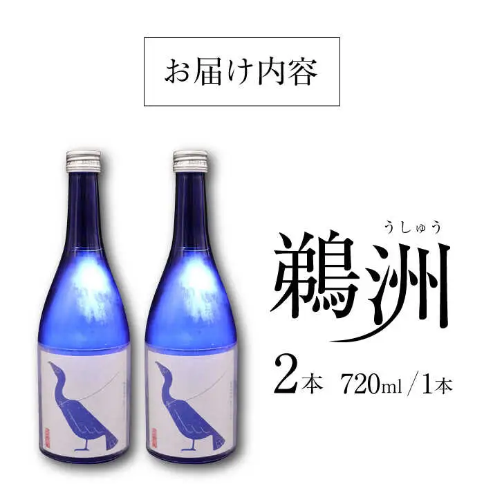 【日本酒】日本酒 純米大吟醸「鵜洲」 720ml×2[AGCP805]