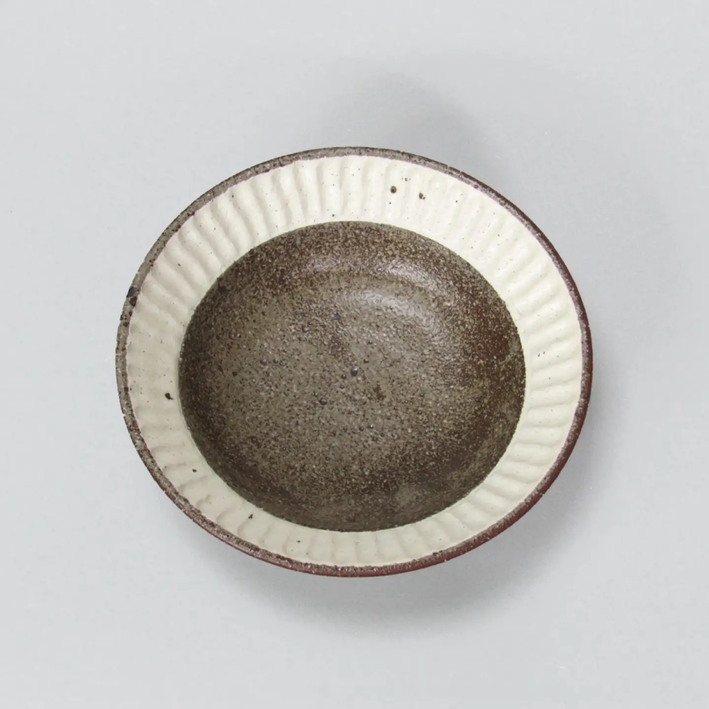 【美濃焼】鎬 4.8寸リム 小鉢セット ココア×塗分【藤山窯】 [MAH055]