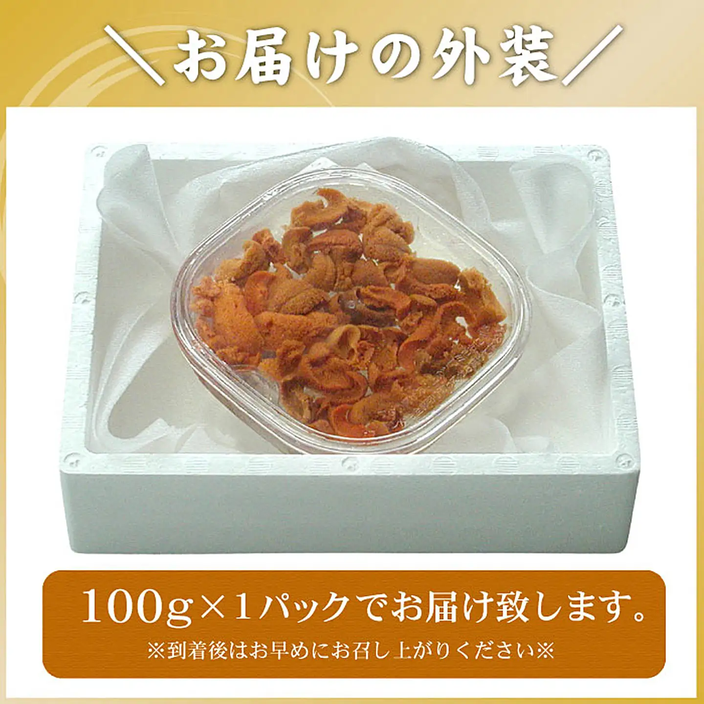 エゾバフンウニ(赤色)塩水パック100g×1P B-56016