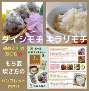 CIB94_佐賀県産『もち麦』食べ比べ！キラリモチ２㎏、ダイシモチ２㎏