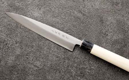 【土佐打刃物】磨柳刃 包丁 18cm （両刃） ナイフ キッチン 手打鍛造刃物