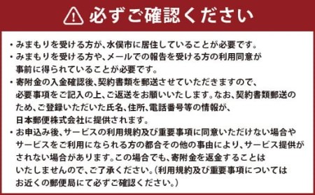 【12ヶ月・年12回】みまもり訪問 サービス 郵便局 水俣市