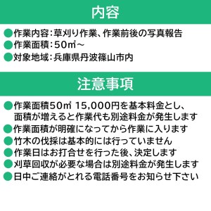 草刈り代行作業（151平方メートル～200平方メートル） CR04