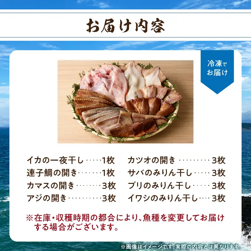元漁師が手掛ける厳選干物 8種 ／ 干物【B006】