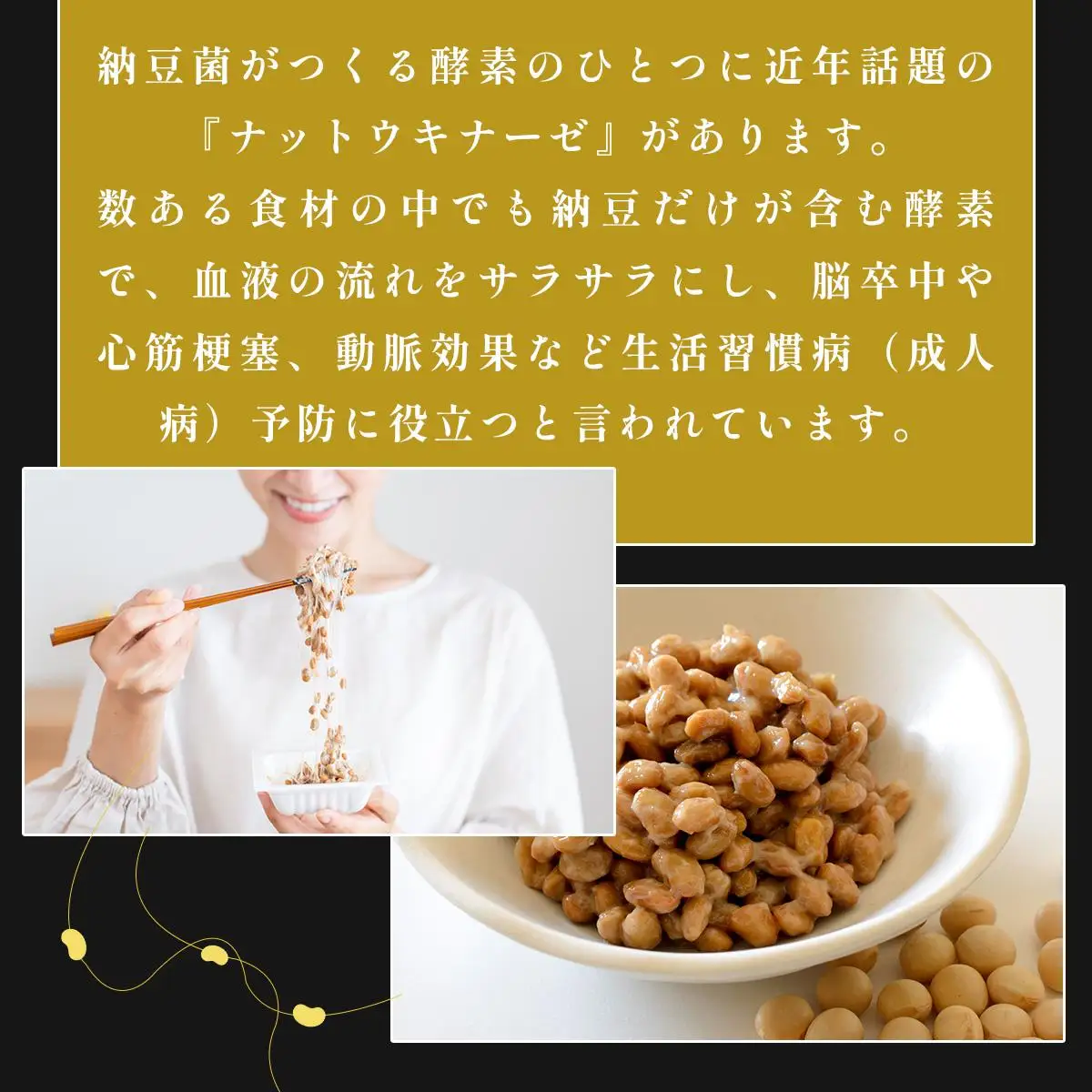 [5525-0702]老舗店の味！ちょっと贅沢 黒豆納豆ギフト 5個入 3箱セット