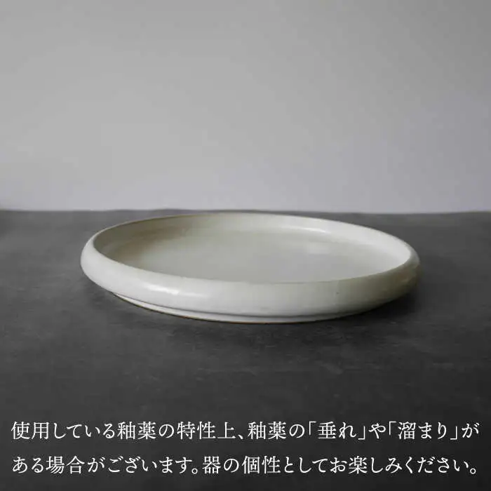 【波佐見焼】en-poire プレート 2枚セット 24cm （ホワイト） 食器 皿 【和山】 [WB141] 波佐見焼
