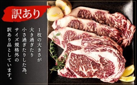 【緊急支援品】 訳アリ 福岡牛 ロースステーキ 900g以上 (規格外4~5枚) リブロース サーロイン 牛肉