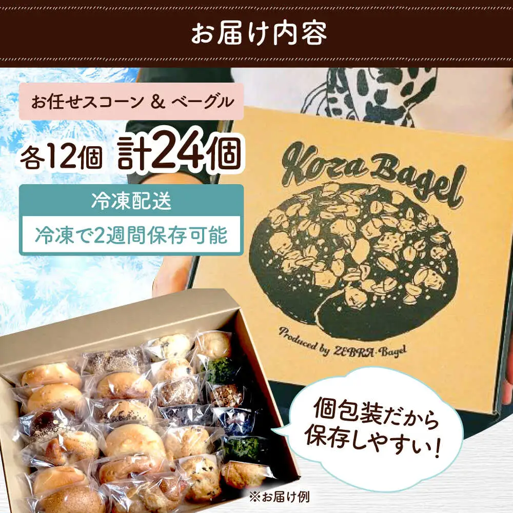 ベーグル スコーン 各12個 パン ベーグル BCAE004