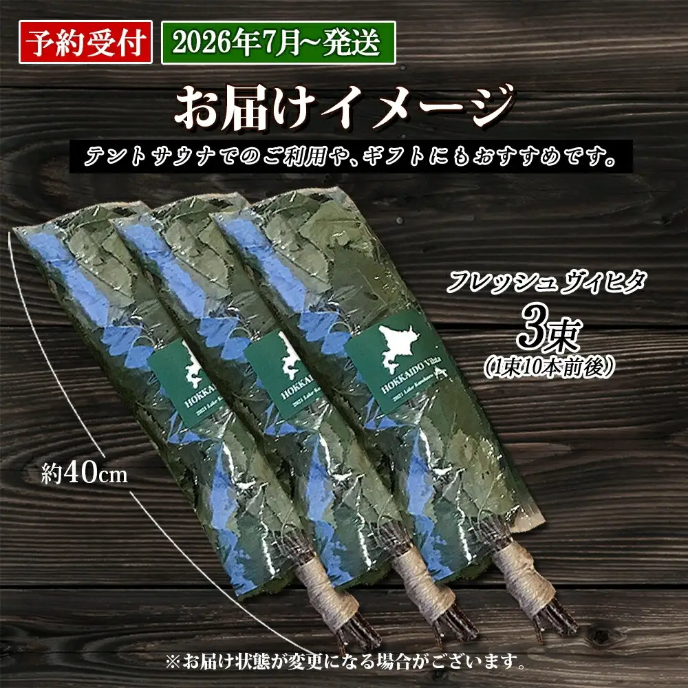 フレッシュ 白樺 ヴィヒタ 3束 北海道 白樺 ヴィヒタ アロマ ウィスク インテリア サウナグッズ サウナ テントサウナ 北海道 弟子屈町 30000円 2026年 7月以降順次発送 1511