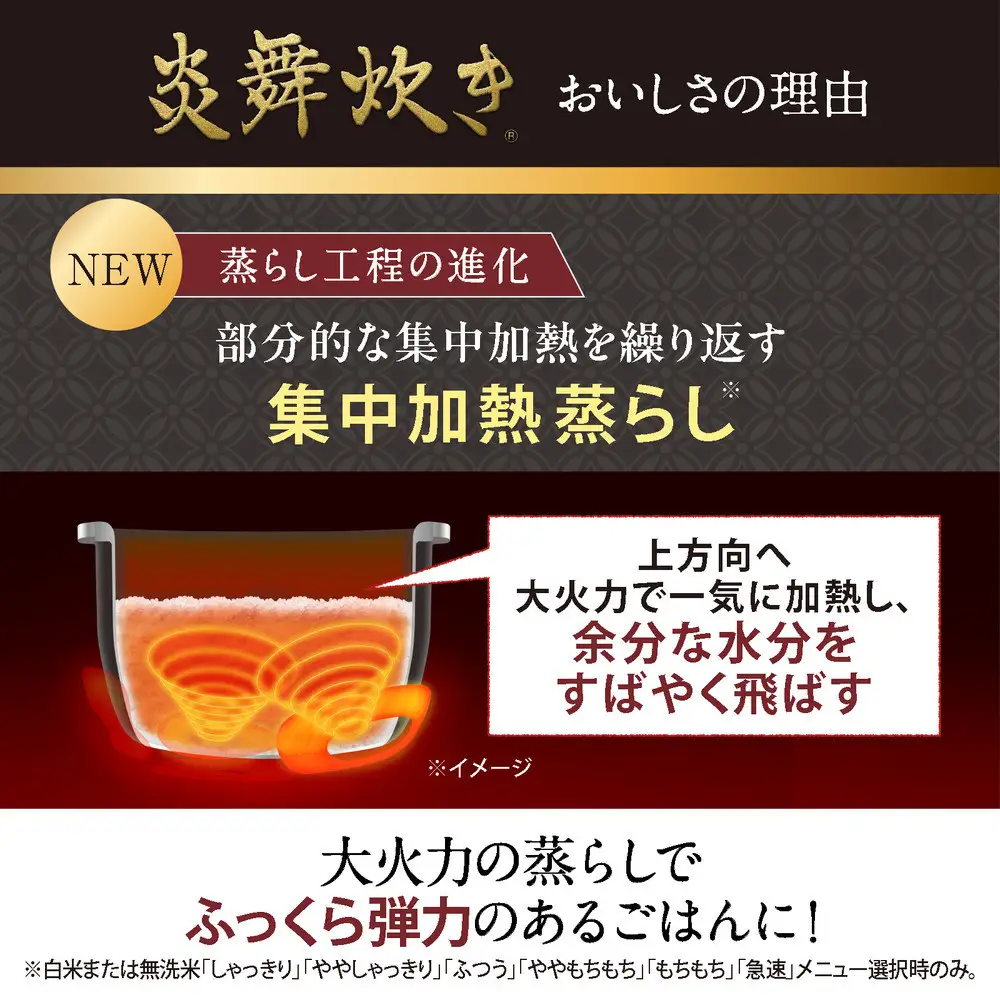 象印 圧力IH炊飯ジャー 1升炊き ( 炊飯器 ) 「 炎舞炊き 」 NWNC18-BA ブラック