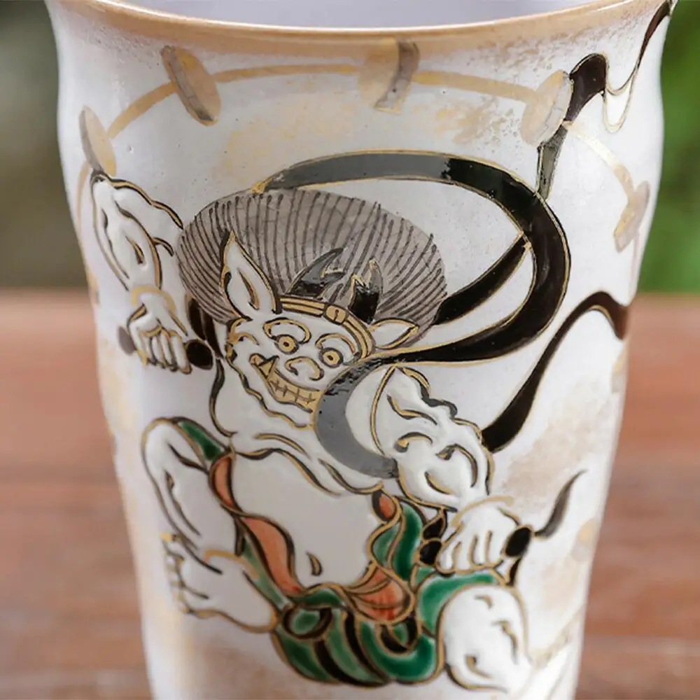 【小手鞠窯】タンブラー(風神雷神)｜京都 食器 コップ 人気［ 京都 京焼 清水焼 食器 コップ カップ 人気 おすすめ 伝統工芸 お取り寄せ 通販 送料無料 ふるさと納税 ］