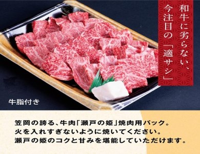 瀬戸の姫 450g（焼肉用）牛肉