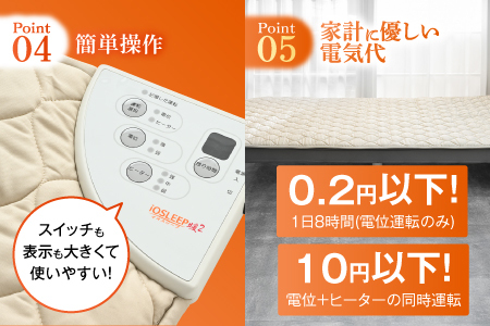 家庭用医療機器 (電位治療器) イオスリープ暖2 【コントローラー位置 右上】 家庭用 電位治療器