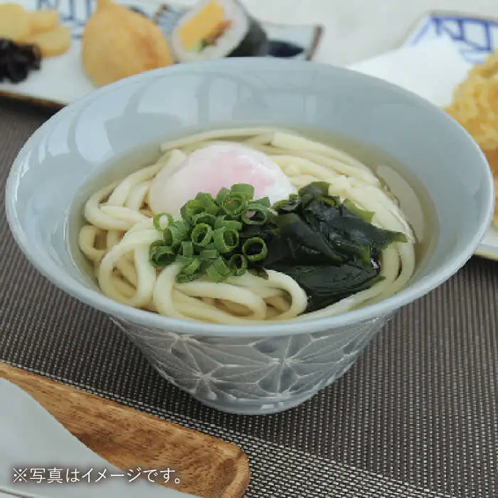 【波佐見焼】ホワイトライン麻 どんぶり マットブラック 食器 皿 【翔芳窯】 [FE100] 波佐見焼