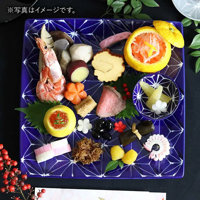 【波佐見焼】ホワイトライン麻 スクエア プレート L グレー 食器 皿 【翔芳窯】 [FE97]  波佐見焼