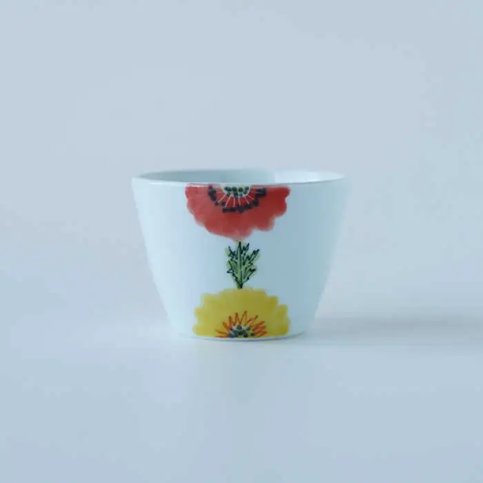 【波佐見焼】フローラル・ボタニカル  楕円鉢 カップ ペアセット 食器 皿 【Cheer house】 [AC123] 波佐見焼