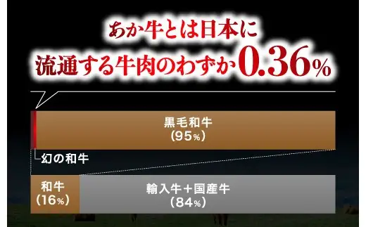 熊本県産 あか牛 モモステーキ 合計約500g (約250g×2パック) 和牛 牛肉