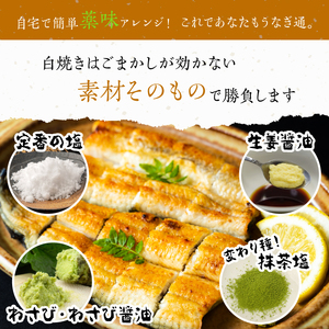 食べ切りサイズ！国内産うなぎの白焼(酒蒸し)100～120g 2尾　計200g以上|うなぎ 鰻 白焼 酒蒸し 食べ切り 茨城県 行方市（AD-130-3）