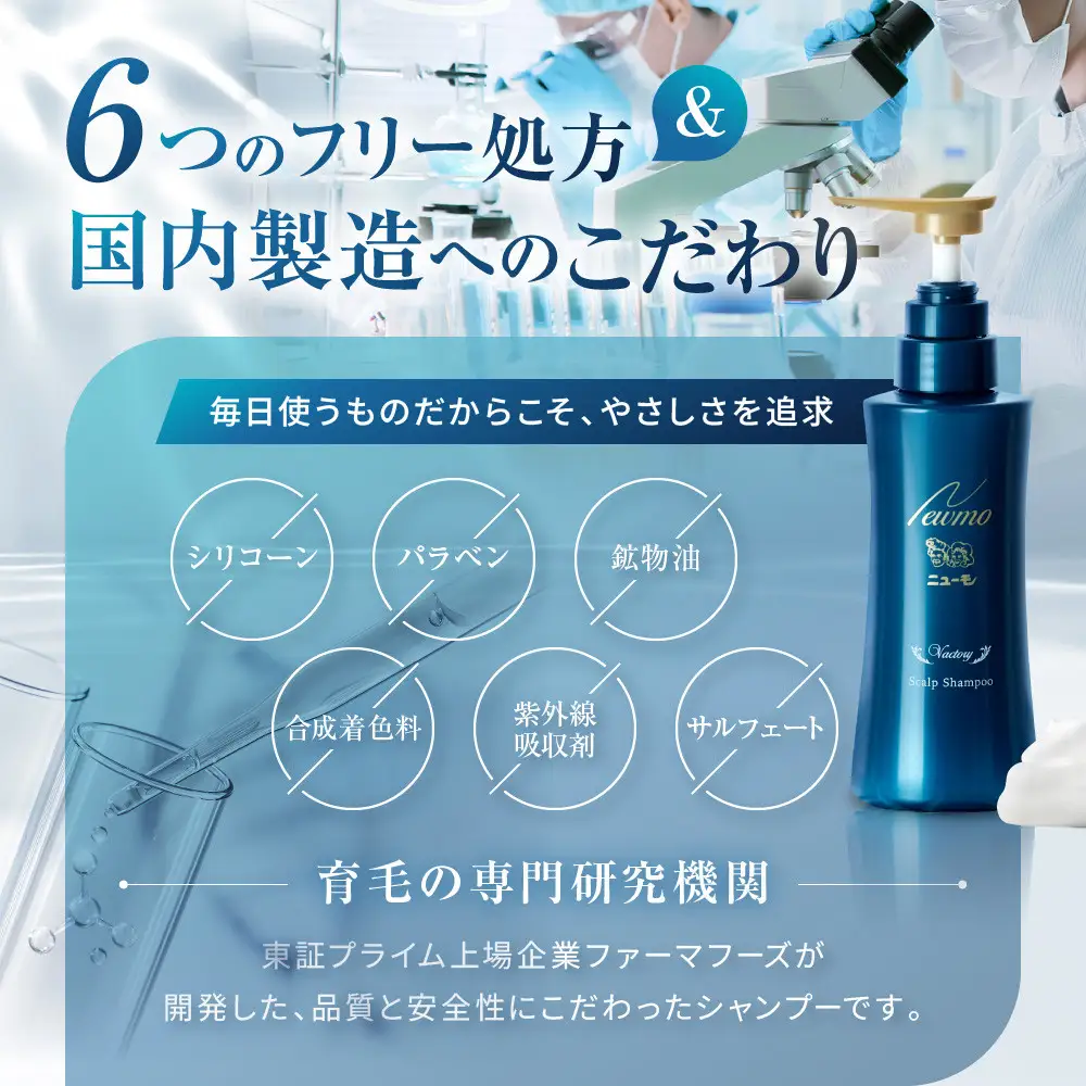【ファーマフーズ】ニューモ Vactory シャンプー 5本セット｜京都 バイオベンチャー ブランド シャンプー 