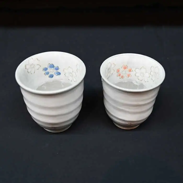 【波佐見焼】青紅花 茶碗・コップ 4点セット 食器 皿 【協立陶器】 [TC120] 波佐見焼