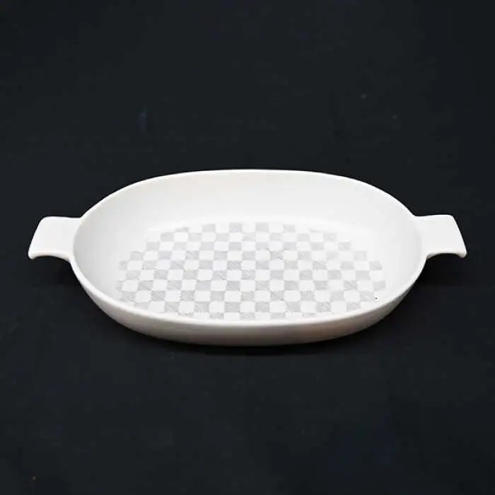 【波佐見焼】オーブンウェア グラタン皿 和市松茶 3点セット 耐熱食器 オーブン可 食器 皿 【協立陶器】 [TC61] 波佐見焼