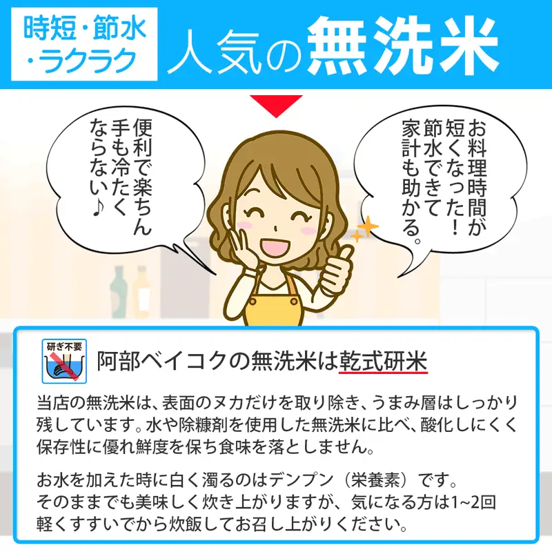 【令和7年産】 はえぬき 無洗米 10kg　(5kg×2袋)　山形県庄内産　有限会社 阿部ベイコク