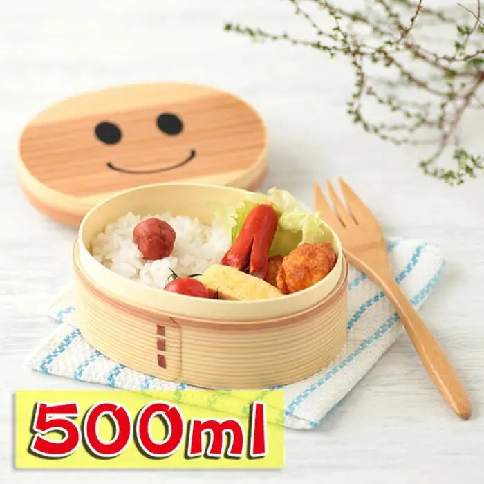 まげワッパくん 曲げわっぱ 弁当箱 500ml 合口 紀州漆器  みよし漆器本舗 紀州塗り