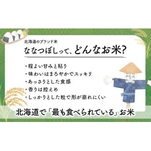 5ヶ月定期便 令和6年産北海道岩見沢産米 ななつぼし精米5kg 計25kg≪沖縄・離島配送不可≫【35041】