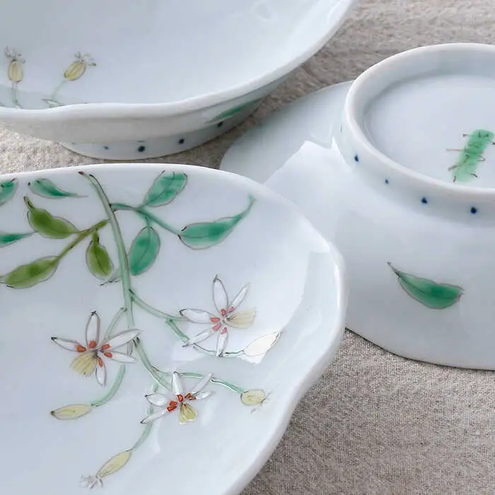 【波佐見焼】仙人草 深鉢・小鉢 3点セット 食器 皿 【藍水】 [GB33]  波佐見焼
