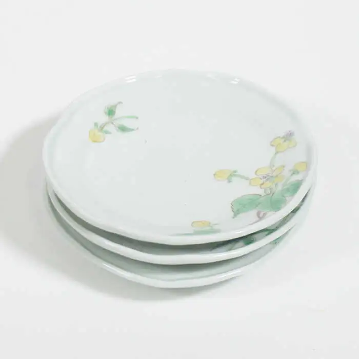 【波佐見焼】小花紋 小皿 3枚セット 食器 皿 【藍水】 [GB37]  波佐見焼