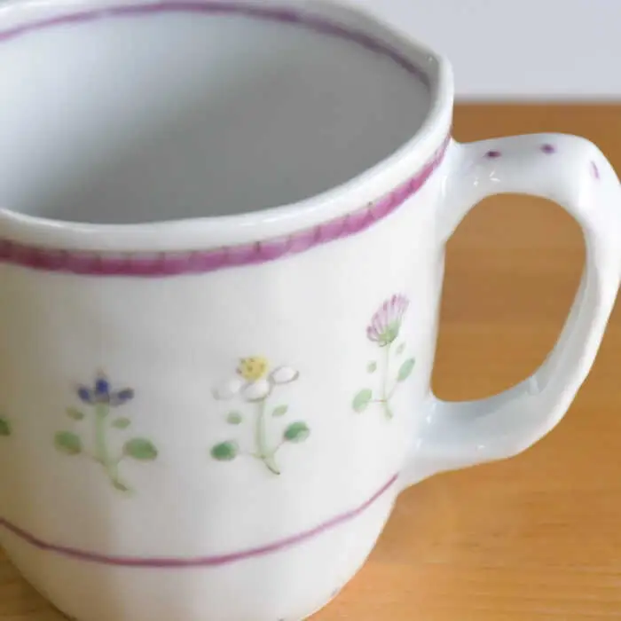 【波佐見焼】花暦 マグカップ ペアセット 食器 皿 【藍水】 [GB43]  波佐見焼