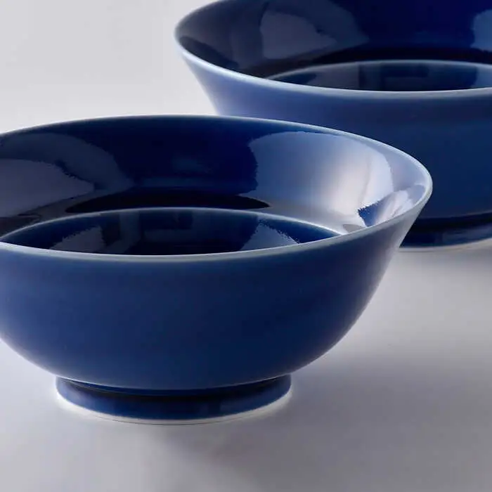 【波佐見焼】粋碗 どんぶり 茶碗 ブルー ペアセット 食器 皿 【光春窯】 [XD65] 波佐見焼