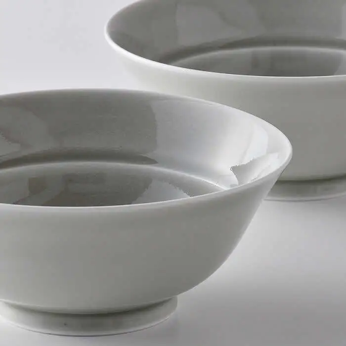 【波佐見焼】粋碗 どんぶり 茶碗 グレー ペアセット 食器 皿 【光春窯】 [XD66] 波佐見焼