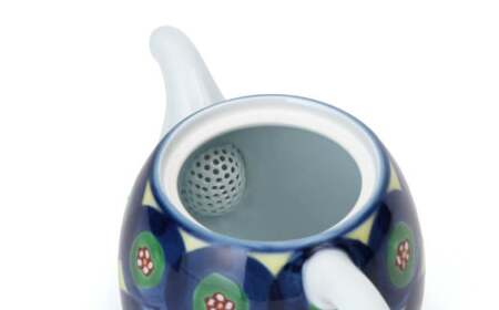 源右衛門窯 染錦丸紋 後手 急須 食器 お茶ポット ティーポット 有田焼 ad030