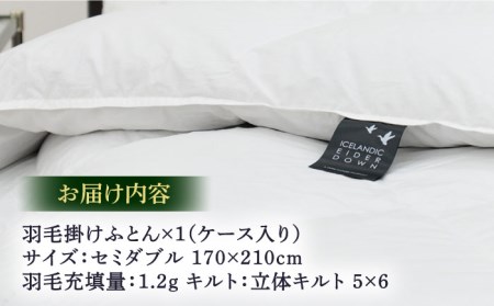 【セミダブル】【至福の寝ごこち】 羽毛布団 本掛け アイダーダウン×綿100％（ホワイト・精紡交撚）《壱岐市》【富士新幸九州】 [JDH079] アイダーダウン 布団 ふとん 綿100％ 本掛 掛布団 掛け布団 掛けふとん セミダブル 2750000 2750000円