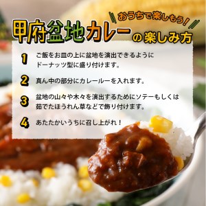 【ご当地カレー】甲府の新メニューレシピコンテストグランプリ受賞レシピ　甲府盆地カレー　180g×3個