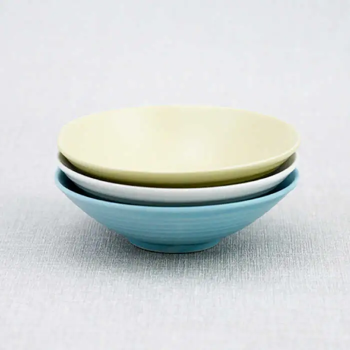 【波佐見焼】アイシー ボウル 小 （ホワイト・イエロー・ブルー） 3点セット 食器 皿 【団陶器】 [PB112] 波佐見焼