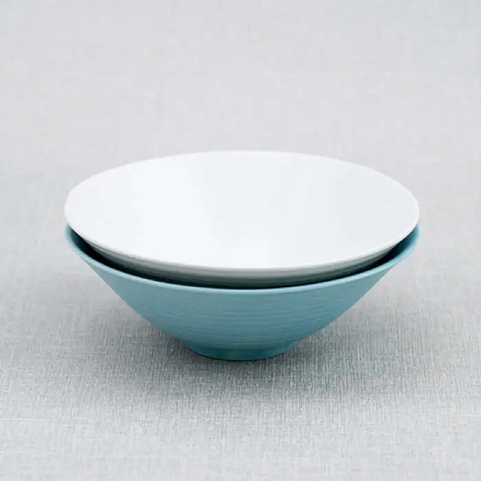 【波佐見焼】アイシー ボウル 大 （ブルー・ホワイト） ペアセット 食器 皿 【団陶器】 [PB113] 波佐見焼