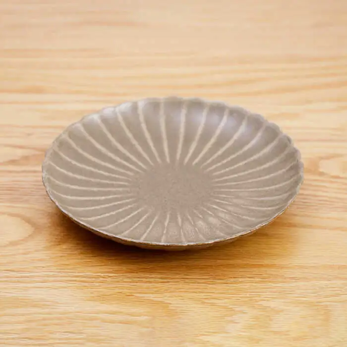 【波佐見焼】花しのぎ 大皿 小皿 （栗） 4点セット 食器 皿 【団陶器】 [PB96] 波佐見焼