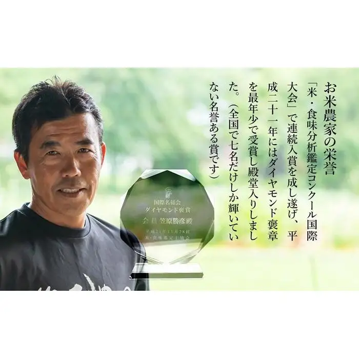 【令和7年】南魚沼産 笠原農園米 コシヒカリ２合真空パック２０個 【簡易包装】　|  コシヒカリ
