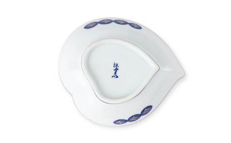 源右衛門窯 染錦七宝紋 鉢 5個セット 器 食器 取鉢 サラダ 鉢 桃型 有田焼 ad051