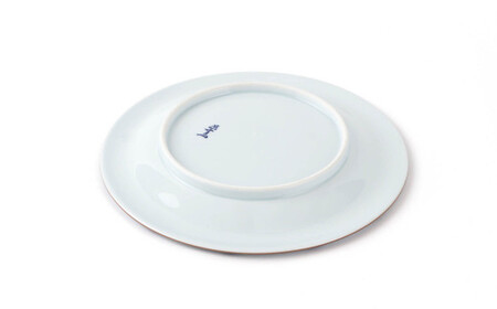源右衛門窯 染錦波七宝文 皿 器 食器 盛皿 プレート 有田焼 ad031