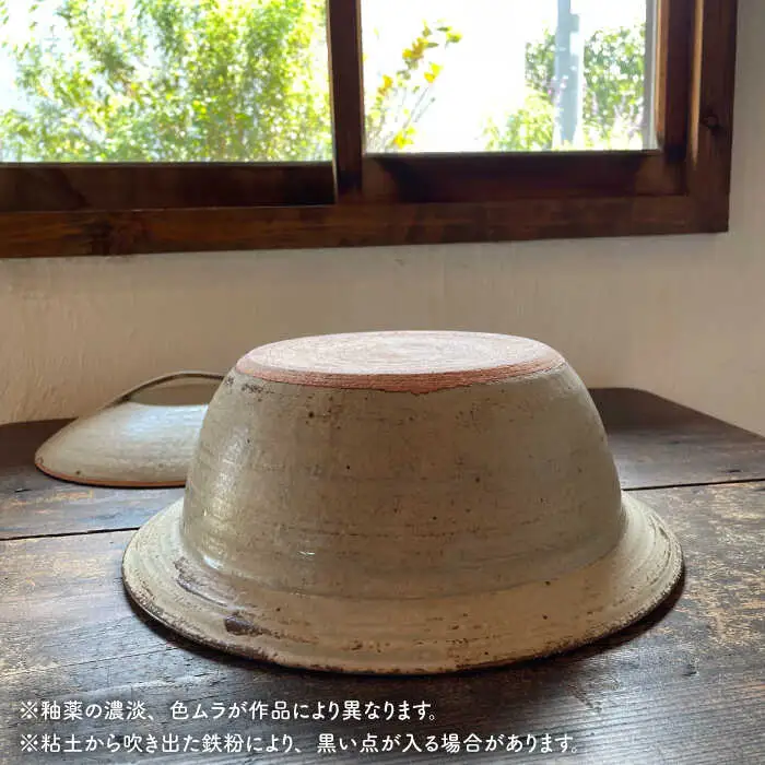 [受注生産] 耐熱 灰釉 シリーズ 土鍋 9号 糸島市 / うつわと手仕事の店 研 [ARD029]