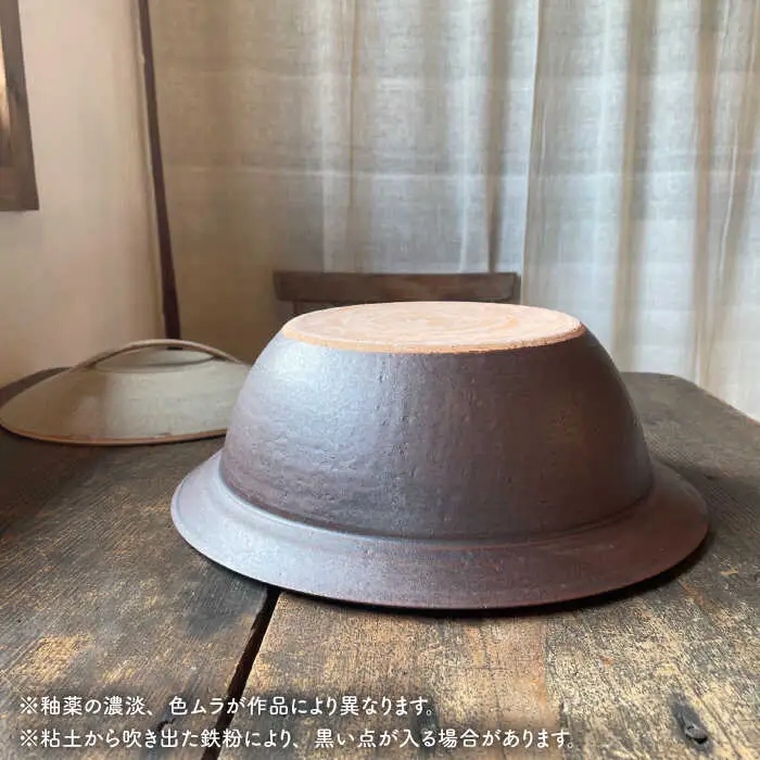[受注生産] 耐熱 黒褐色 シリーズ 土鍋 9号 糸島市 / うつわと手仕事の店 研 [ARD030]